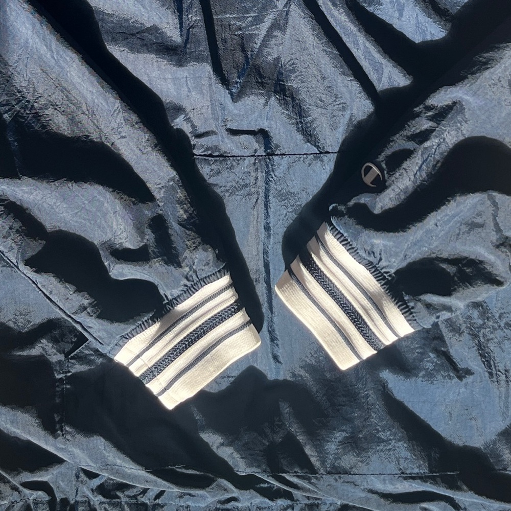 Champion Navy Windbreaker Quarter Zip